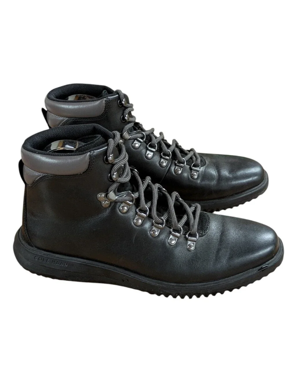 Cole Haan Grand+ Black Leather Boots Mens Size 10.5
